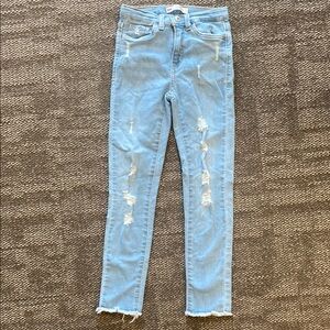 Girls Levi's Blue Skinny Jeans Distressed 720 High rise skinny
